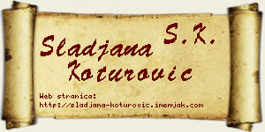 Slađana Koturović vizit kartica